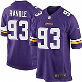 Nike Men & Women & Youth Vikings #93 Randle Purple Team Color Game Jersey,baseball caps,new era cap wholesale,wholesale hats